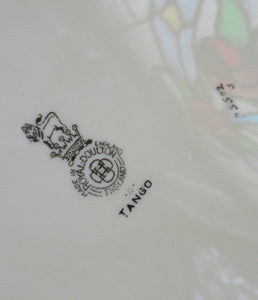 Large Royal Doulton Orange Tango 1930s Art Deco Serving Platter