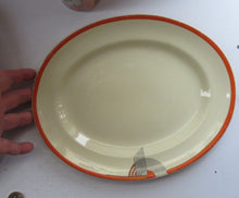 Load image into Gallery viewer, Large Royal Doulton Orange Tango 1930s Art Deco Serving Platter

