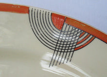 Load image into Gallery viewer, Stylish Geometric ROYAL DOULTON Orange &amp; Black TANGO Oval Serving Platter. 11 x 9 inches
