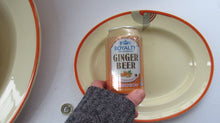Load image into Gallery viewer, Smaller Royal Doulton Orange 1930s Art Deco Tango Pattern Serving Platter

