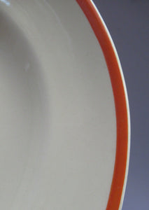 Smaller Royal Doulton Orange 1930s Art Deco Tango Pattern Serving Platter