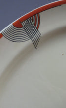 Load image into Gallery viewer, Smaller Royal Doulton Orange 1930s Art Deco Tango Pattern Serving Platter
