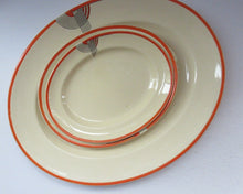 Load image into Gallery viewer, Smaller Royal Doulton Orange 1930s Art Deco Tango Pattern Serving Platter
