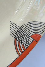 Load image into Gallery viewer, Smaller Royal Doulton Orange 1930s Art Deco Tango Pattern Serving Platter
