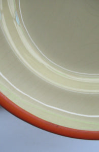 Smaller Royal Doulton Orange 1930s Art Deco Tango Pattern Serving Platter