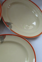 Load image into Gallery viewer, Smaller Royal Doulton Orange 1930s Art Deco Tango Pattern Serving Platter
