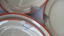 Load image into Gallery viewer, Smaller Royal Doulton Orange 1930s Art Deco Tango Pattern Serving Platter
