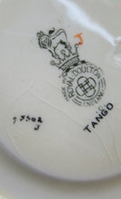 Load image into Gallery viewer, Royal Doulton 1930s Art Deco Royal Tango Lidded Cup and Saucer
