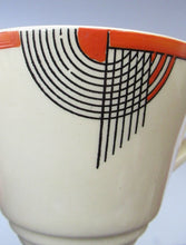 Load image into Gallery viewer, Royal Doulton 1930s Art Deco Royal Tango Lidded Cup and Saucer
