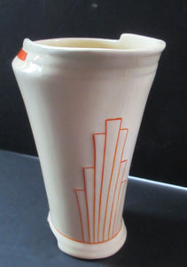Royal Doulton Orange Tango 1930s Art Deco Milk Jug or Creamer