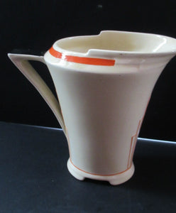 Royal Doulton Orange Tango 1930s Art Deco Milk Jug or Creamer