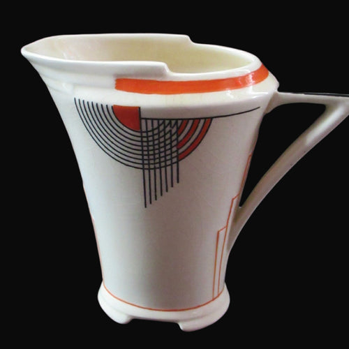 Royal Doulton Orange Tango 1930s Art Deco Milk Jug or Creamer
