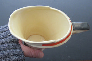 Royal Doulton Orange Tango 1930s Art Deco Milk Jug or Creamer