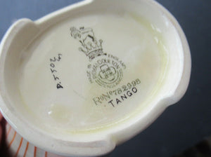 Royal Doulton Orange Tango 1930s Art Deco Milk Jug or Creamer