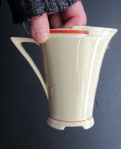 Royal Doulton Orange Tango 1930s Art Deco Milk Jug or Creamer