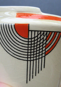 Royal Doulton Orange Tango 1930s Art Deco Milk Jug or Creamer