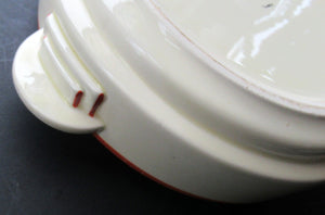 1930s Art Deco Royal Doulton Orange Tango Open Serving Bowl