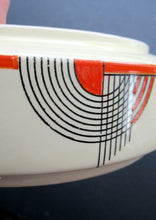 Load image into Gallery viewer, 1930s Art Deco Royal Doulton Orange Tango Open Serving Bowl
