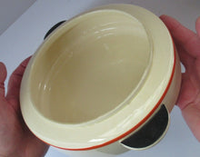 Load image into Gallery viewer, 1930s Art Deco Royal Doulton Orange Tango Open Serving Bowl
