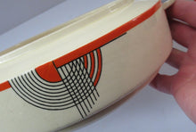 Load image into Gallery viewer, 1930s Art Deco Royal Doulton Orange Tango Open Serving Bowl
