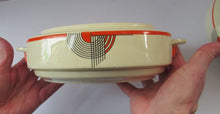 Load image into Gallery viewer, 1930s Art Deco Royal Doulton Orange Tango Open Serving Bowl
