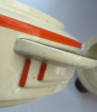 Load image into Gallery viewer, 1930s Art Deco Royal Doulton Orange Tango Open Serving Bowl
