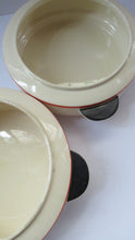 Load image into Gallery viewer, 1930s Art Deco Royal Doulton Orange Tango Open Serving Bowl
