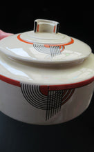 Load image into Gallery viewer, 1930s Royal Doulton Art Deco Miniature Lidded Serving Dish Orange Tango
