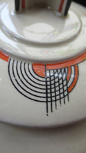 Load image into Gallery viewer, 1930s Royal Doulton Art Deco Miniature Lidded Serving Dish Orange Tango
