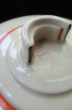 Load image into Gallery viewer, 1930s Royal Doulton Art Deco Miniature Lidded Serving Dish Orange Tango
