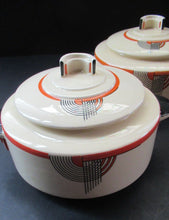 Load image into Gallery viewer, 1930s Royal Doulton Art Deco Miniature Lidded Serving Dish Orange Tango
