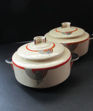 Load image into Gallery viewer, 1930s Royal Doulton Art Deco Miniature Lidded Serving Dish Orange Tango
