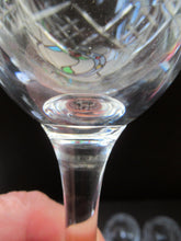 Load image into Gallery viewer, Set of six Matching Vintage Lead Crystal Wine Glasses. Good quality and perfect
