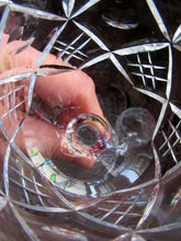 Load image into Gallery viewer, Set of six Matching Vintage Lead Crystal Wine Glasses. Good quality and perfect
