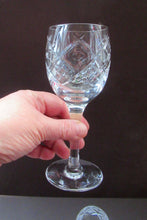 Load image into Gallery viewer, Set of six Matching Vintage Lead Crystal Wine Glasses. Good quality and perfect
