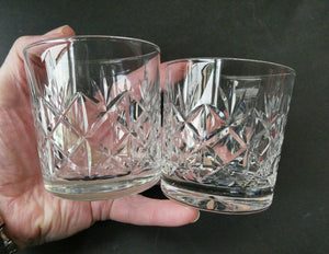 Set of 1960s Glenshee Edinburgh Crystal Whisky Tumblers or Glasses