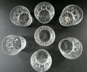 Set of 1960s Glenshee Edinburgh Crystal Whisky Tumblers or Glasses