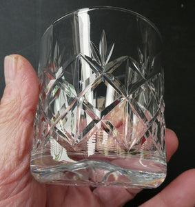 Set of 1960s Glenshee Edinburgh Crystal Whisky Tumblers or Glasses