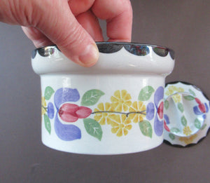 Robert Heron Kirkcaldy Methven Antique Scottish Pottery Lidded Bowl