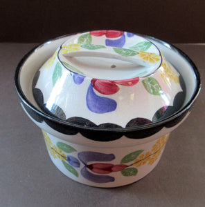 Robert Heron Kirkcaldy Methven Antique Scottish Pottery Lidded Bowl