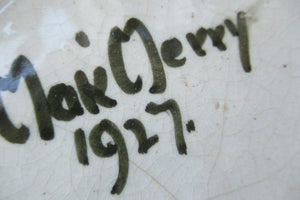 Mak Merry Bowl with Floral Art Nouveau Pattern Dated 1927