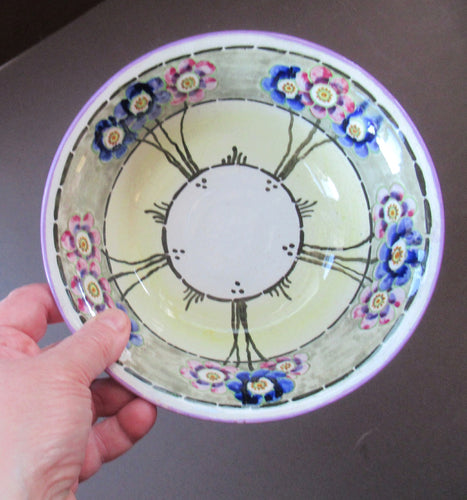 Mak Merry Bowl with Floral Art Nouveau Pattern Dated 1927