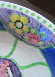 Art Nouveau Design 1920s Scottish Pottery Mak Merry Hand Painted Small Bowl