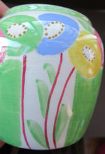 Load image into Gallery viewer, Small Bough Pottery Pot Richard Amour 1920s Floral Pattern

