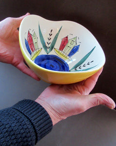 Swedish Mid Century Ceramics Stavangerflint Inger Waage Large Bowl