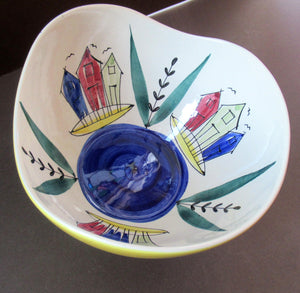 Swedish Mid Century Ceramics Stavangerflint Inger Waage Large Bowl