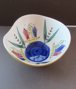 Swedish Mid Century Ceramics Stavangerflint Inger Waage Large Bowl