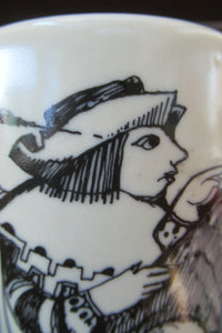 Bjorn Wiinblad Coffee Mug Rosenthal Eulenspiegel and the Donkey