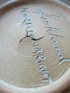 Tom Lochhead Scottish Art Pottery Kirkcudbright Two Piece Ceramic Candle Holder 