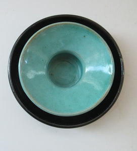 Tom Lochhead Scottish Art Pottery Kirkcudbright Two Piece Ceramic Candle Holder 